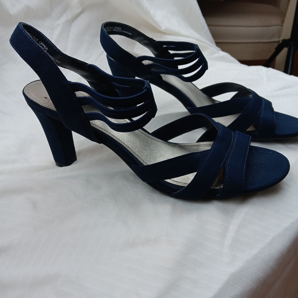 IMPO 3" Heel Dark Blue Shoes